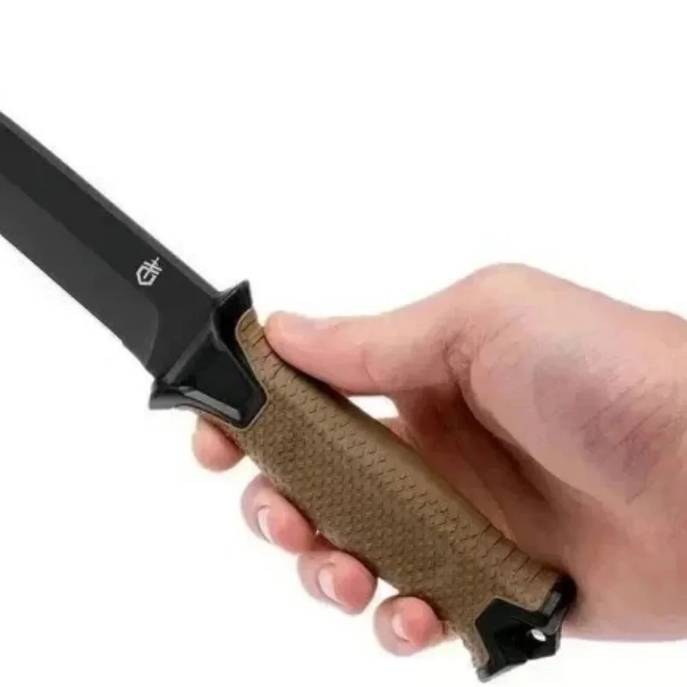 Gerber StrongArm Fixed Blade Knife Plain Edge - Coyote Brown - New in Box 2 pack
